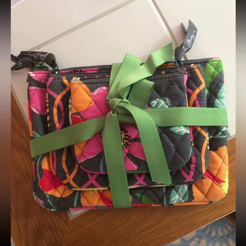 Vera Bradley set of 3 wallets